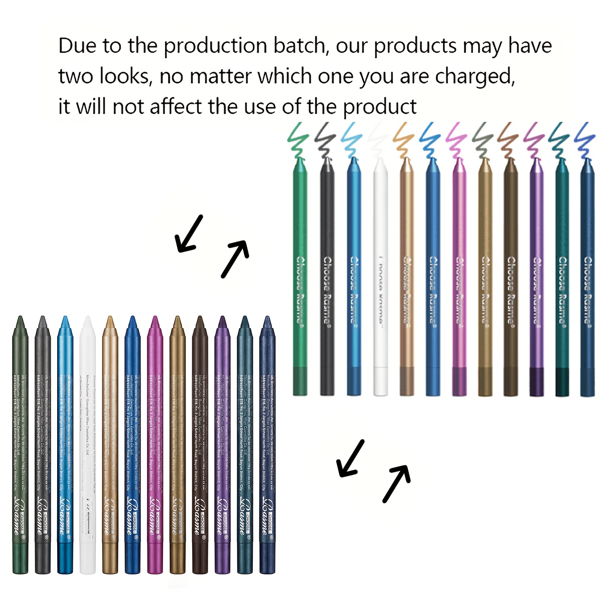 AliExpress Waterproof Shimmer Eyeliner Pen Set (12-Piece), view 6