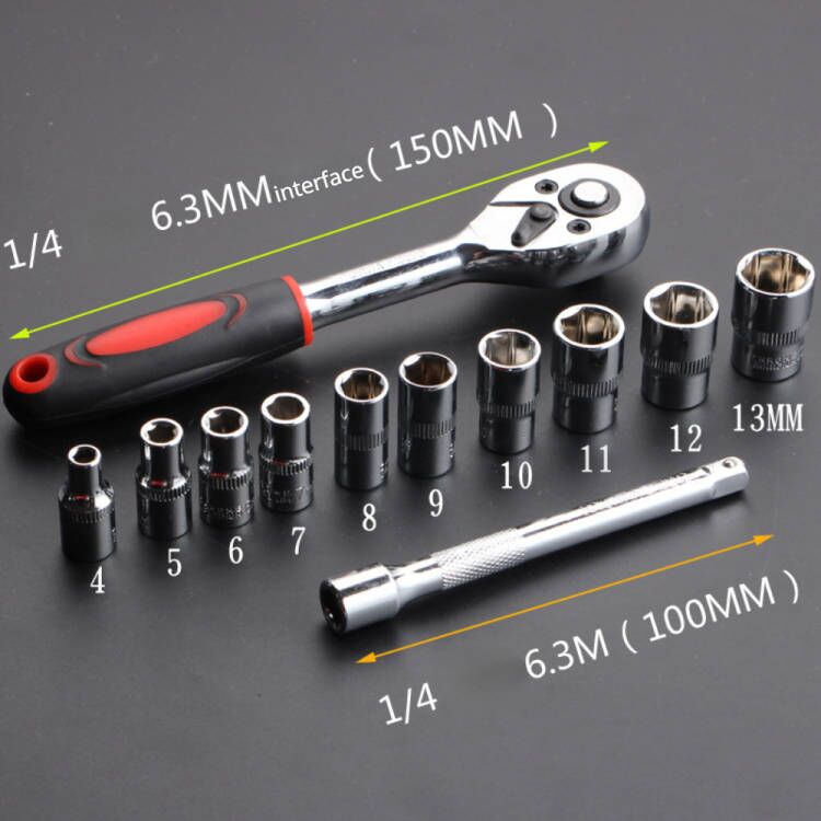 AliExpress 12-Piece Socket and Wrench Bike Repair Tool Set, view 4