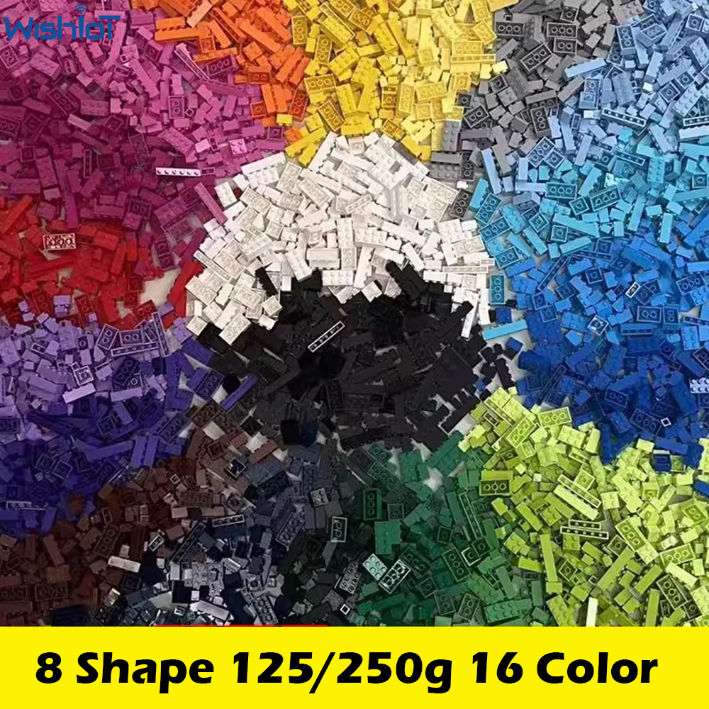 AliExpress 120/240PCS Building Blocks Lot Pack City Classic Bricks Sorted By Color Bricks Block Plate Creative Toy Compatible with Legoeds