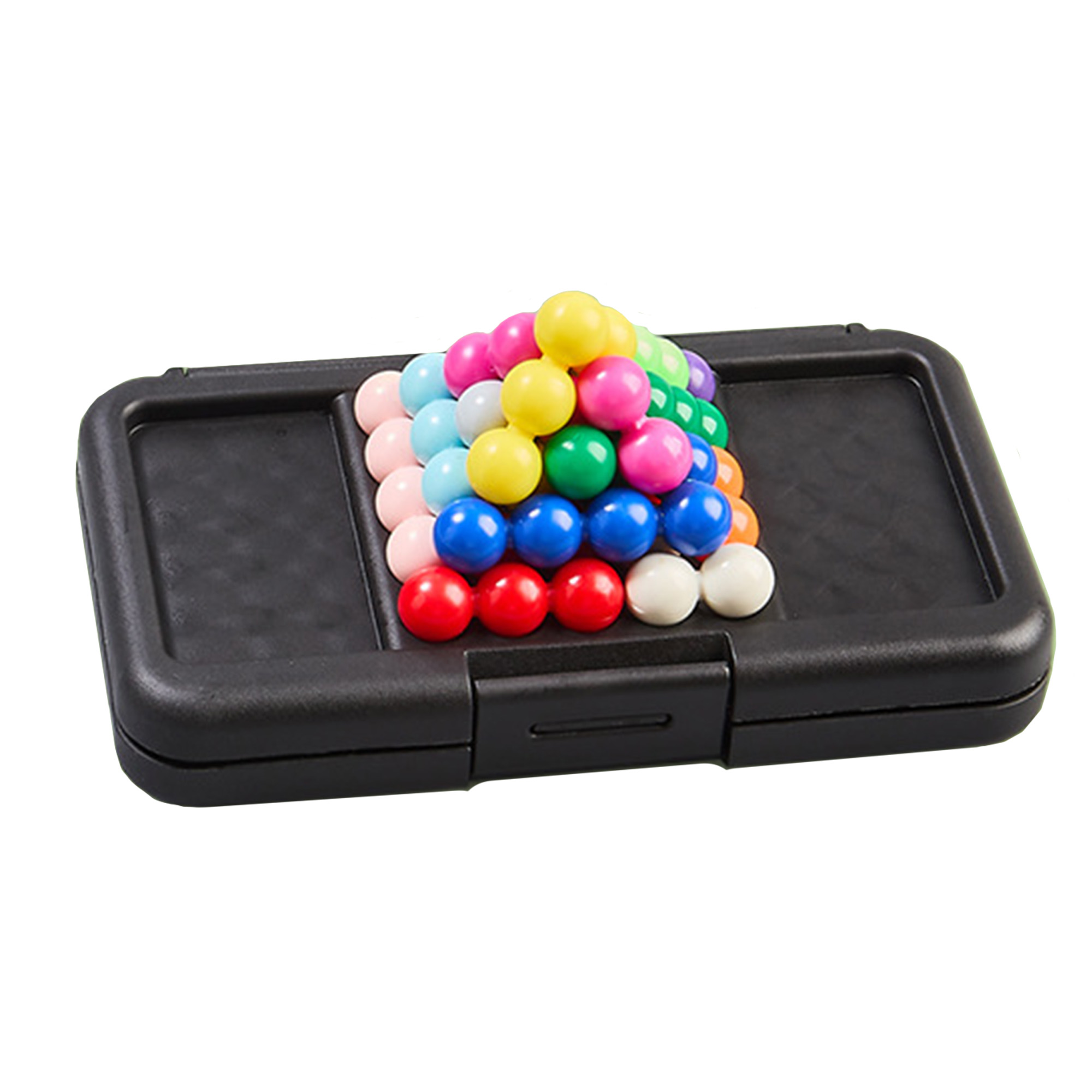 AliExpress 120 Challenges IQ 3D Puzzle Board Game Classic Pyramid Plate Pearl Logical Mind For Children Pyramid Beads Montessori Toys Gifts, view 5
