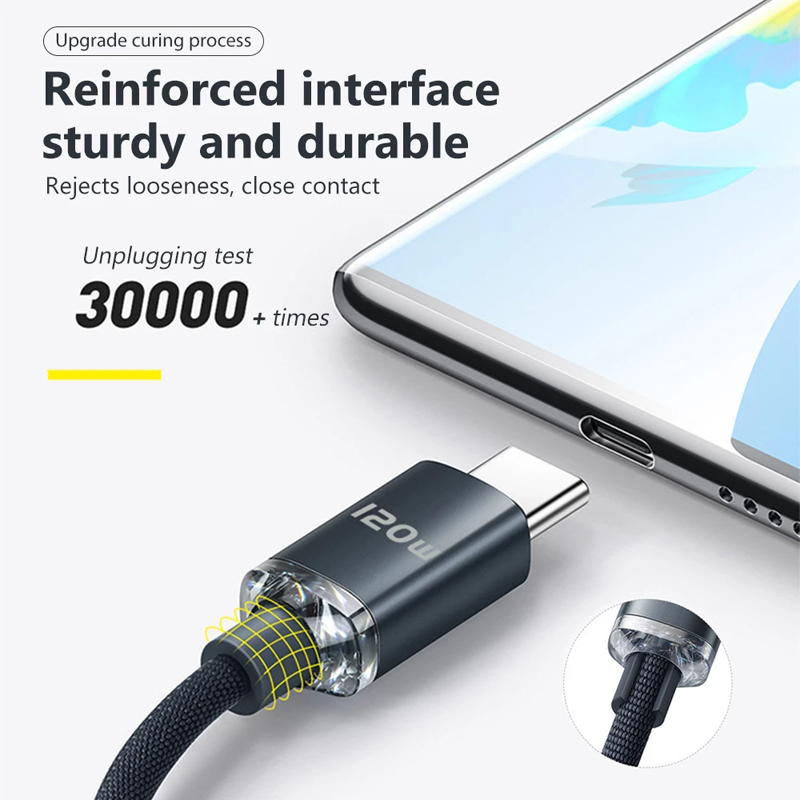 AliExpress 120W USB-C to USB-C Fast Charging Cable, view 2