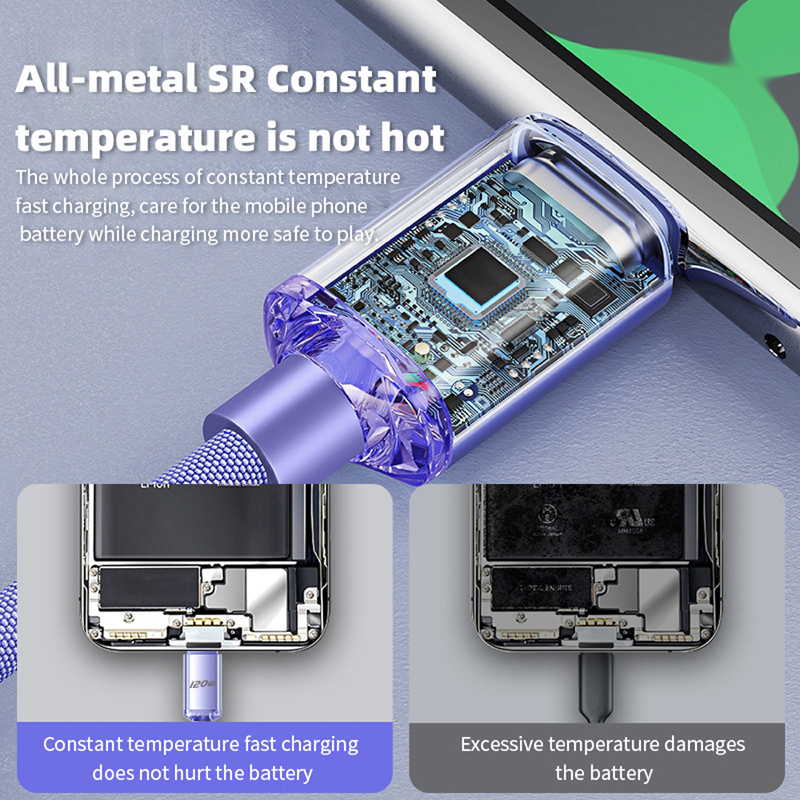 AliExpress 120W USB-C to USB-C Fast Charging Cable, view 3