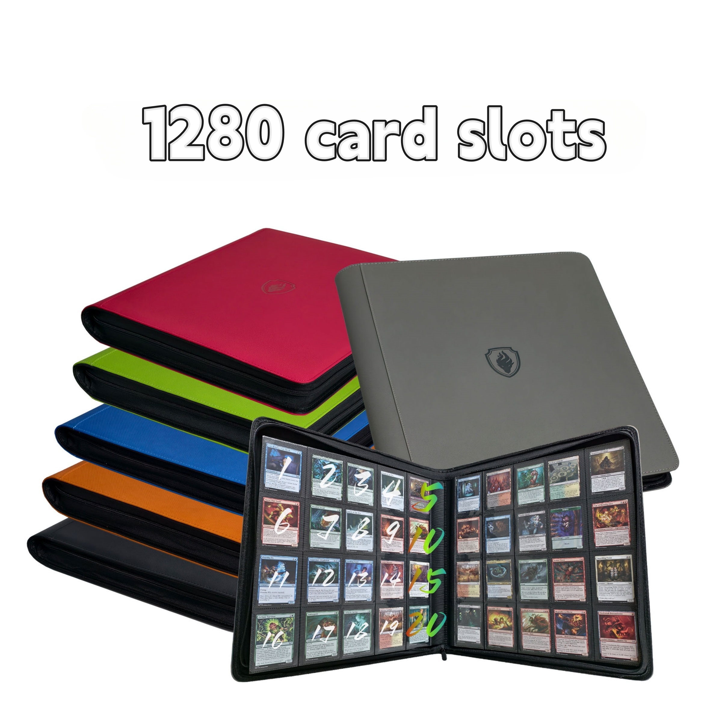 AliExpress 1280+ Cards 20 Pocket Card Binder Collector Card Album - Pages Compatible for Game Cards, Sports Cards and Other Cards, view 3