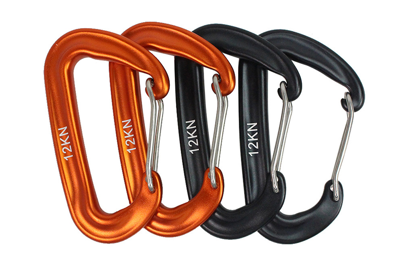 AliExpress 12kN D-Shape Locking Carabiner, view 3