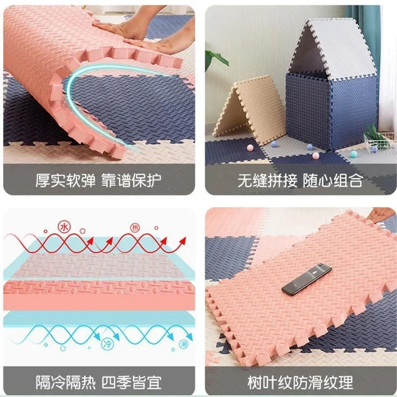 AliExpress 12pcs Foam Baby Play Mat Puzzle Mat Kids Interlocking Exercise Tiles Rugs Floor Tiles Toy Carpet Soft Carpet 30*30*1cm, view 3