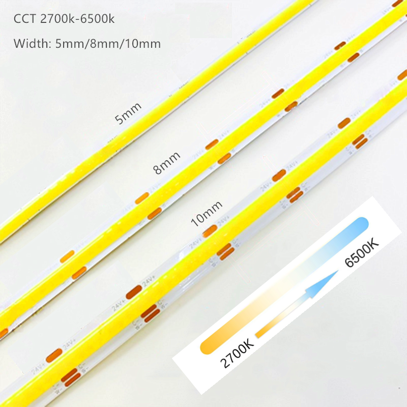AliExpress 12V/24V Dual-Color COB LED Strip Light