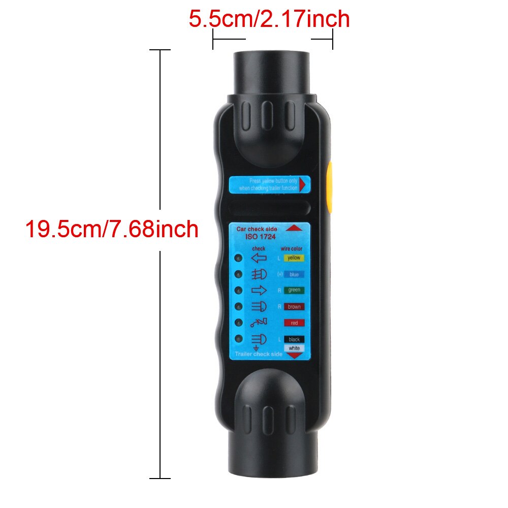 AliExpress 12V 7-Pin Trailer Plug Light Tester, view 6
