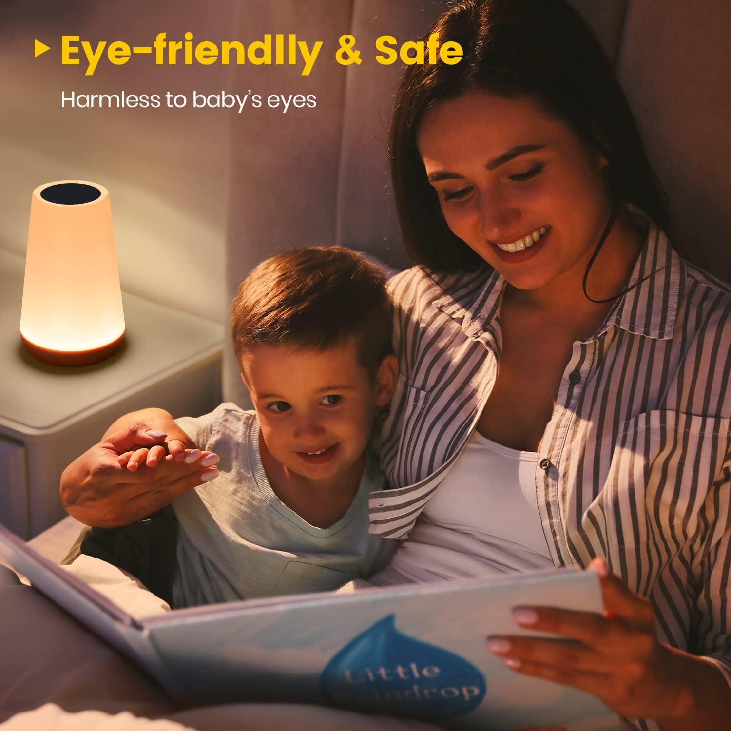 AliExpress 13 Color Changing Night Light RGB Remote Control Touch Dimmable Lamp Portable Table Bedside Lamps USB Rechargeable Night Lamp, view 5