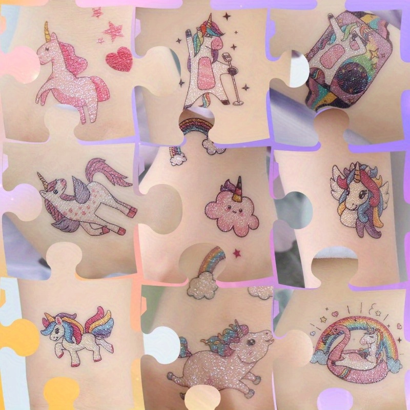 AliExpress Unicorn Glitter Temporary Tattoos (14 Sheets), view 3