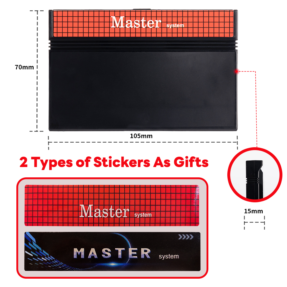 AliExpress 1400 in 1 Master System for Everdrive Game Cartridge for USA EUR SEGA With 8GB TF Card  Master System Game Console Card