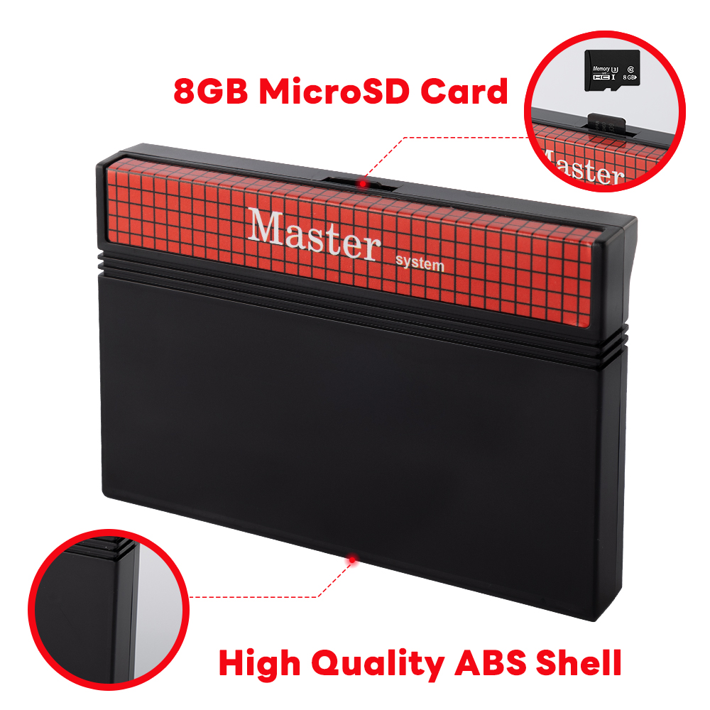 AliExpress 1400 in 1 Master System for Everdrive Game Cartridge for USA EUR SEGA With 8GB TF Card Master System Game Console Card, view 5