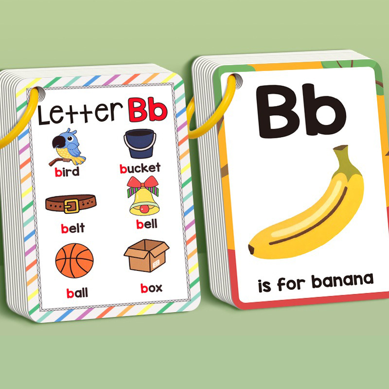 AliExpress 156 Words A-Z Learning Cards with Pictures, 27 English Word Cards, Educational Cognitive Games, view 3