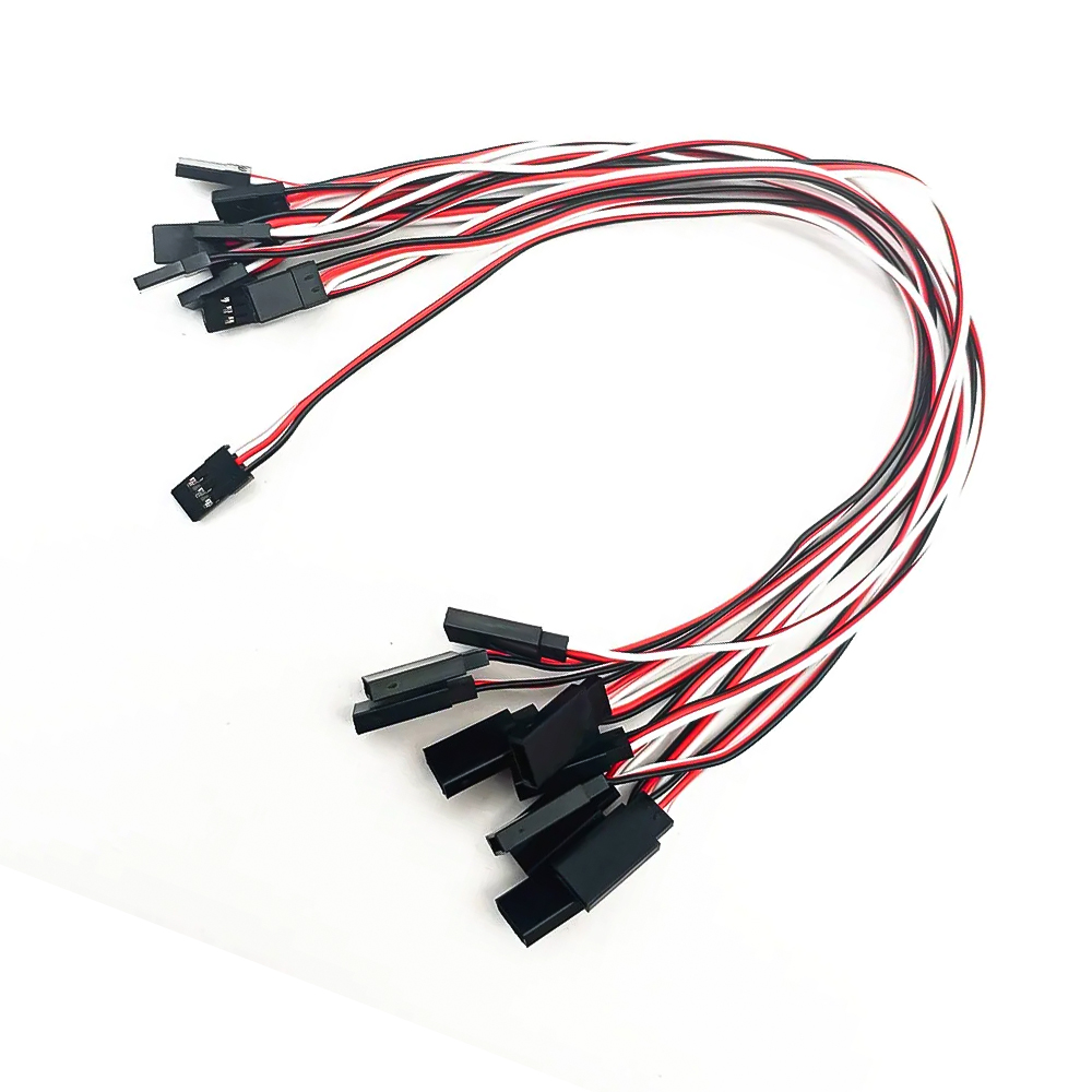 AliExpress 15cm 30cm 50cm Servo Extension Cable Wire 3-Pin Servo Extension Wire Cord Male to Female for RC Car Helicopter Boat Servo, view 4