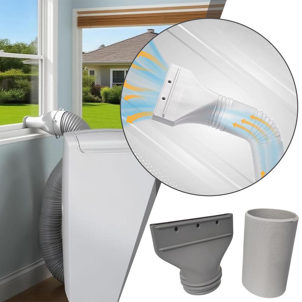 AliExpress 15CM Flat Mouth Joint Exhaust Duct Portable Mobile Air Conditioner Window Duct Pipe Hose Interface Connector Flat Nozzle, view 4