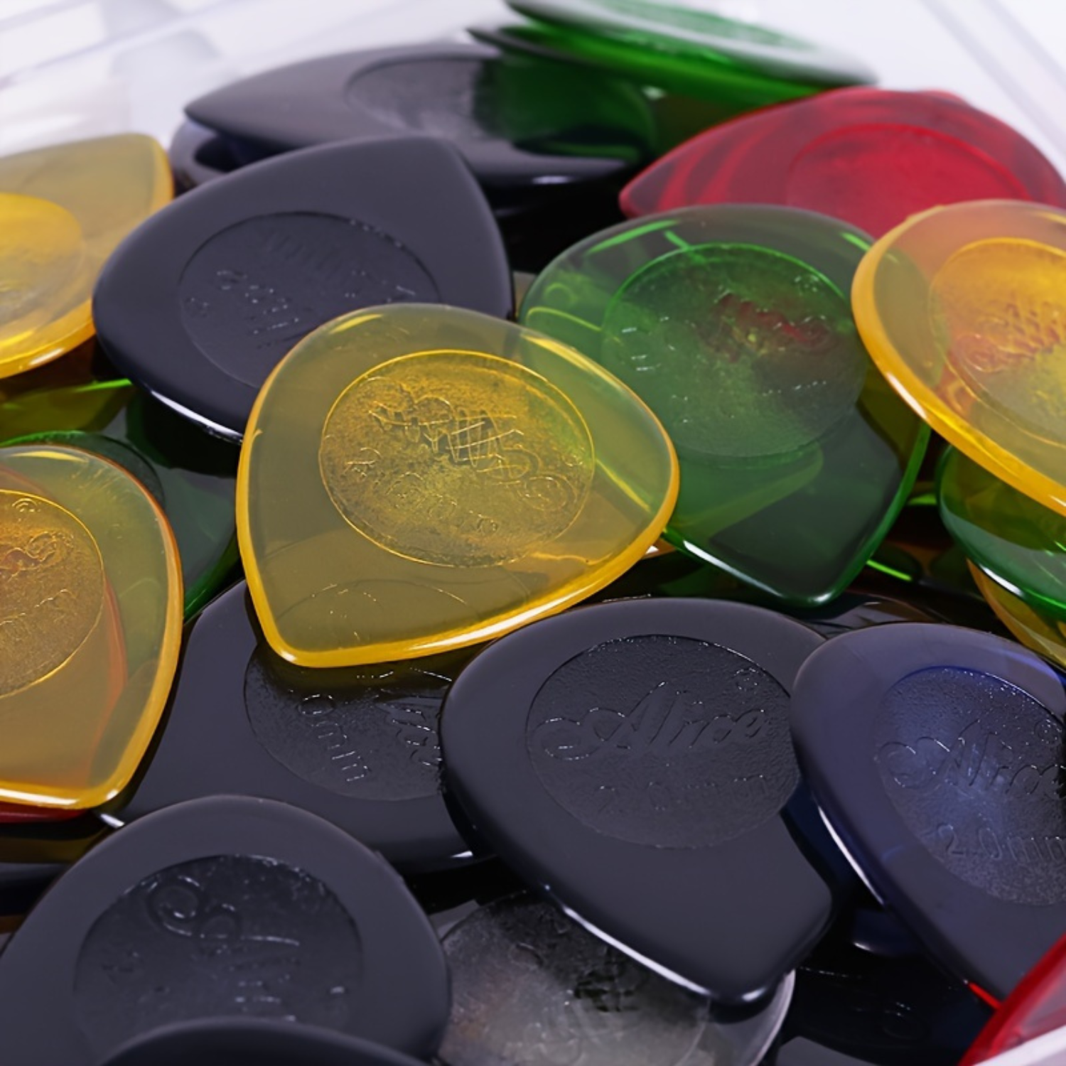 AliExpress 15pcs Color Guitar Pick 1mm/2mm/3mm - Three Thickness Groove Anti-Slip - Suitable for Acoustic Guitar, Electric Guitar, Bass