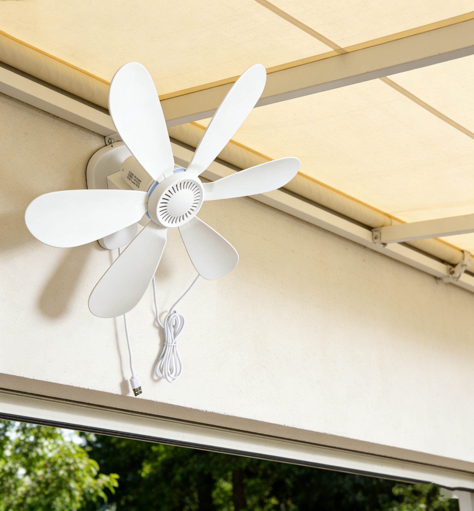AliExpress 16.5-Inch Wall-Mount USB Fan with Remote, view 3