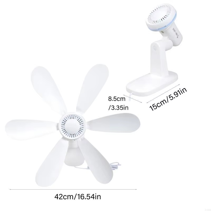 AliExpress 16.5-Inch Wall-Mount USB Fan with Remote, view 6