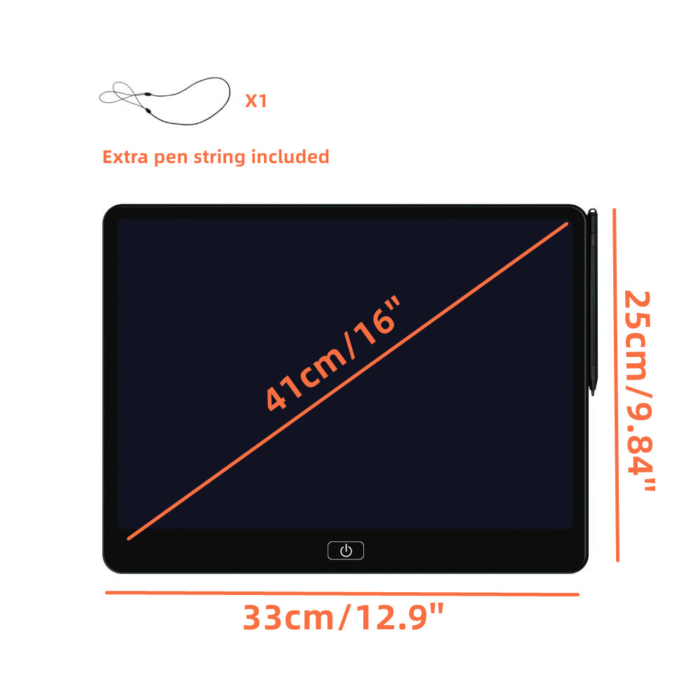 AliExpress 16" Kid-Friendly Single Color LCD Writing Tablet - Drawing & Learning Pad, Ideal for Birthday,Christmas, Or Halloween Gift, view 3