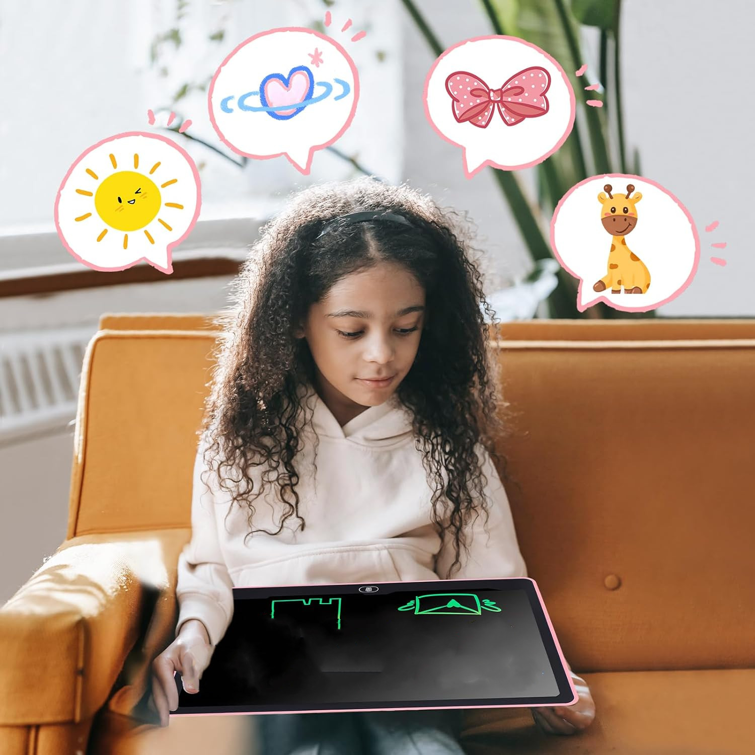 AliExpress 16" Kid-Friendly Single Color LCD Writing Tablet - Drawing & Learning Pad, Ideal for Birthday,Christmas, Or Halloween Gift, view 5