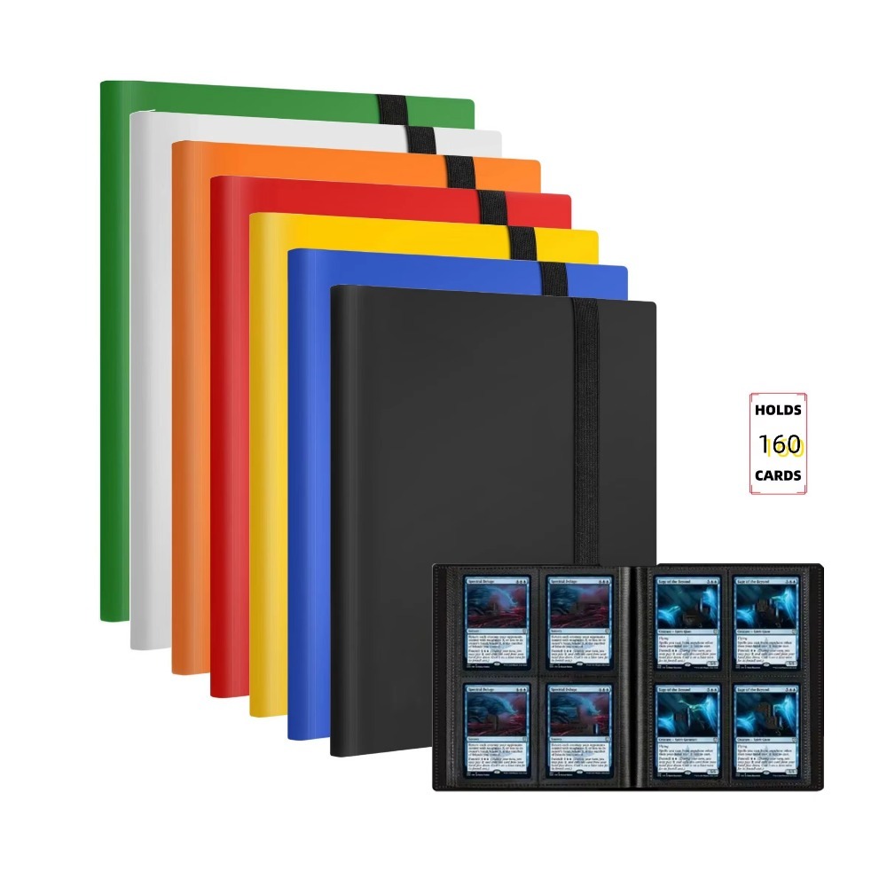 AliExpress 160-Pocket Extra-Large Trading Card Binder - Durable PP Material, Protective Album for Game and Collectible Cards