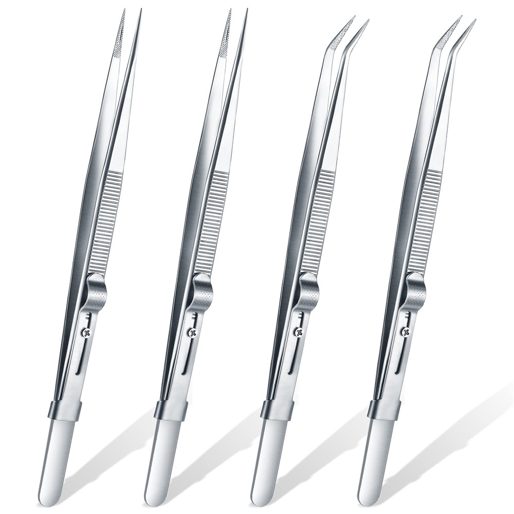 AliExpress 16 cm Stainless Steel Jewelry Tweezers