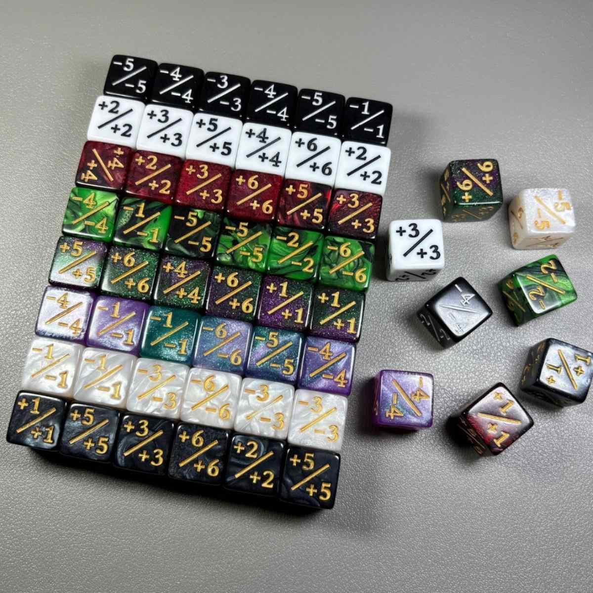 AliExpress 16mm 6 Side Dice Counters +1-1 Kids Toy Counting For MTG The Gathering Card Gaming Token Loyalty Gift 10PCS/Bag