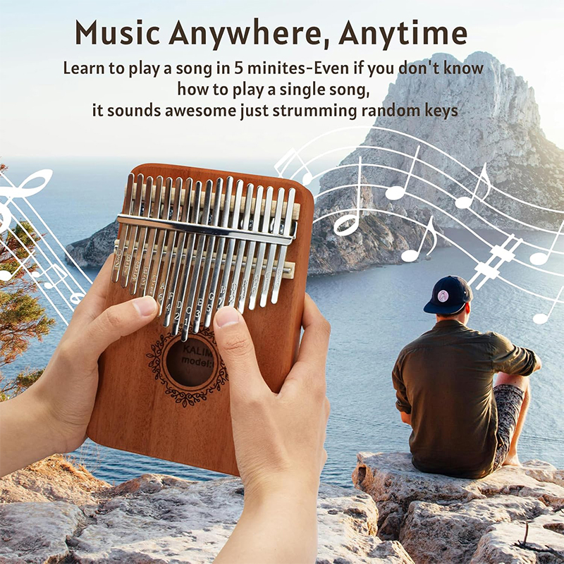 AliExpress 17 21 Keys Kalimba Finger Piano Kalimba 17 21 Keys Thumb Piano Keyboard Musical Instrument Mbira for Beginner Music Lover  ﻿, view 5
