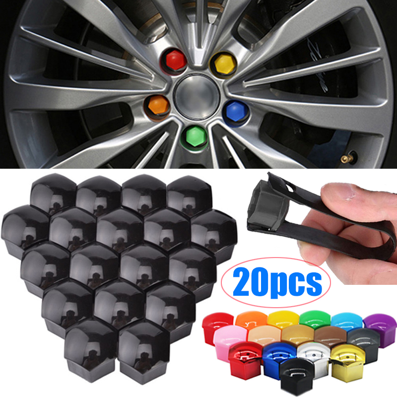 AliExpress 20-Piece Black Car Wheel Lug Nut Caps