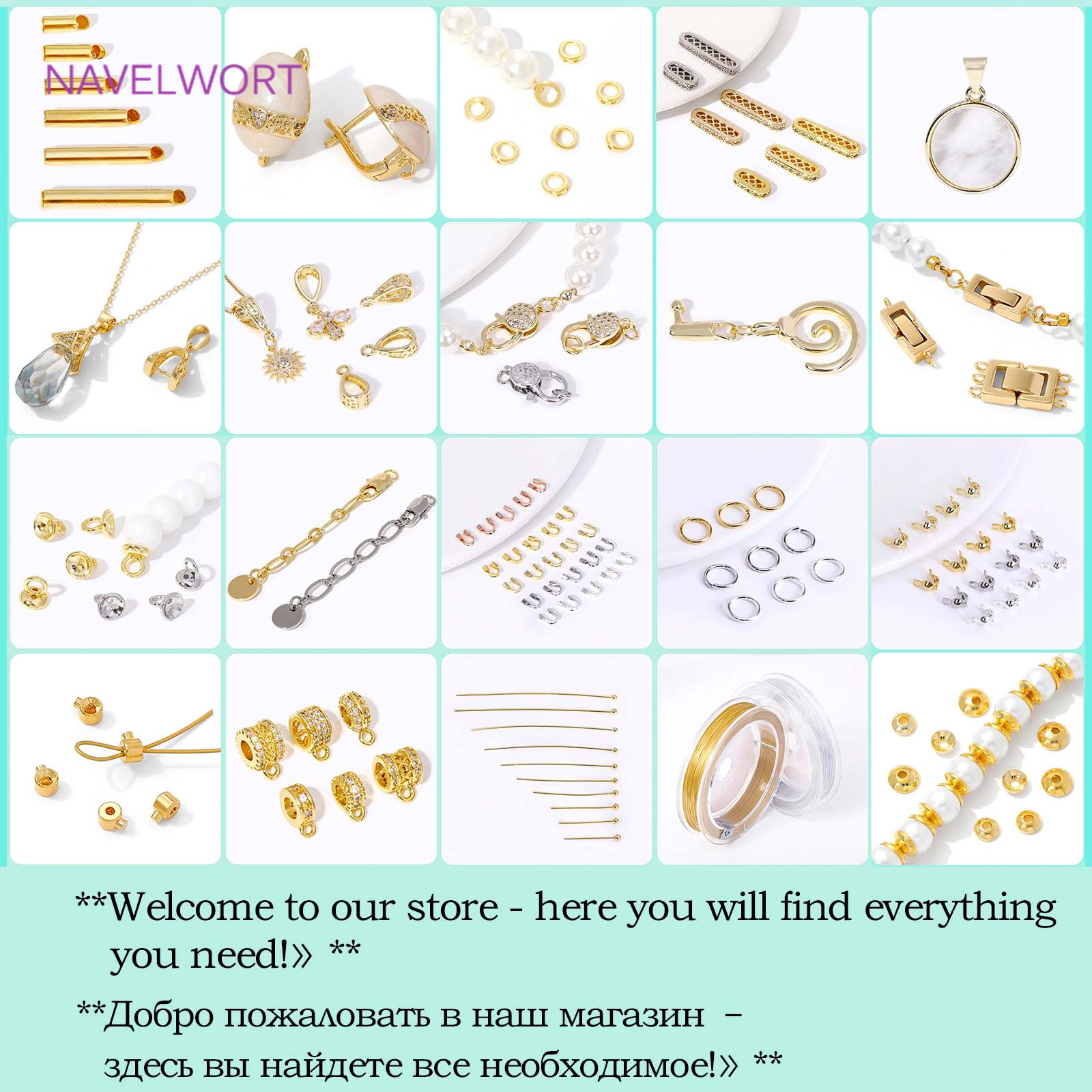 AliExpress 18K Gold Plated Brass Crimp End Beads, view 6