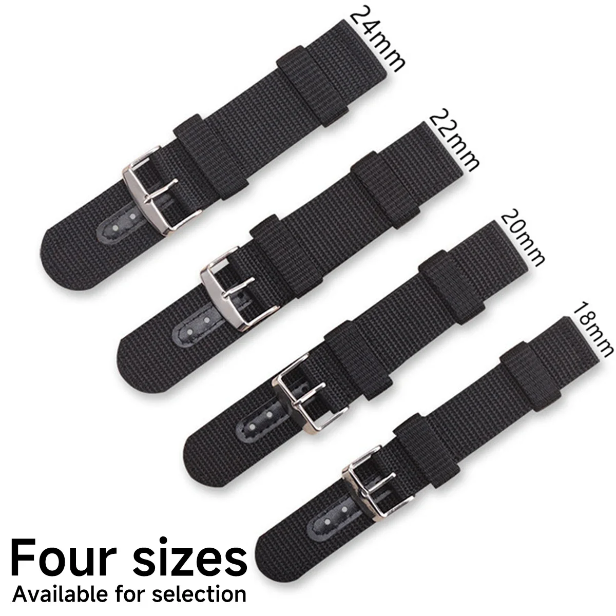 AliExpress Woven Nylon Canvas Watch Band (18 to 24 mm), view 5