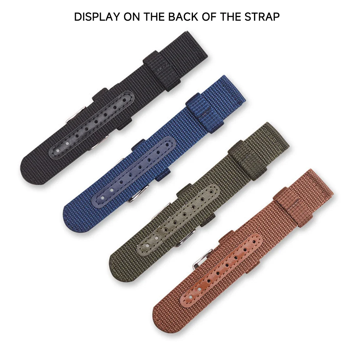 AliExpress Woven Nylon Canvas Watch Band (18 to 24 mm), view 6