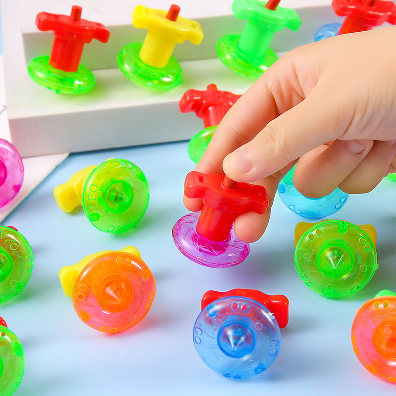 AliExpress 18pcs Mini Finger Spinning Gyro Toys Color Torsion Speed Decompression Kids Party Favors Birthday Gifts Pinata Fillers, view 2