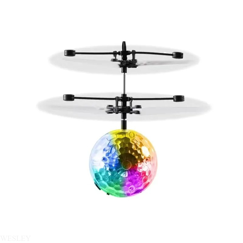 AliExpress 1F-Led Light Suspension Crystal Ball Infrared Induction RC Gesture Control Colorful Glowing Toys Unique Gift for Kids, view 6