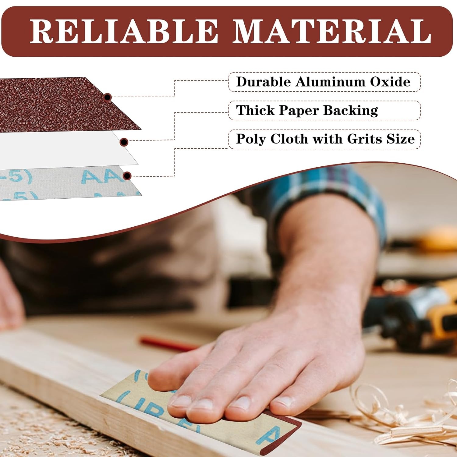 AliExpress 1inch 2/5M Emery Cloth Rolls, Continuous Sandpaper (2m / 5m) Suitable for Wood Sanding, Metal Polishing, Car Detailing, view 5