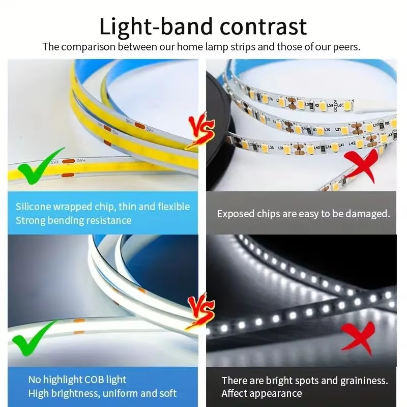 AliExpress USB COB LED Strip with Touch Dimmer (1m to 5m), view 5