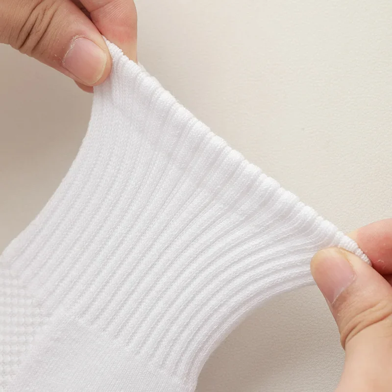 AliExpress 1or 4pcs Socks Men's Cotton Deodorant Winter Towel Bottom with Velvet Mid-tube White Stockings Thickened Sports Basketball Socks, view 6