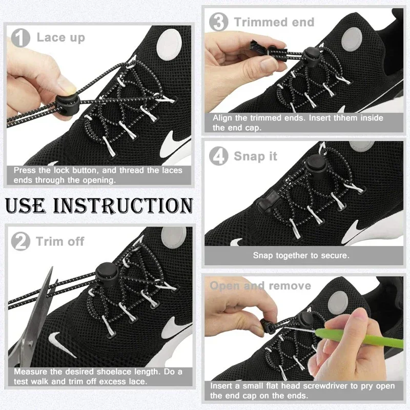 AliExpress Elastic No-Tie Stretch Shoelaces for Sneakers, view 4