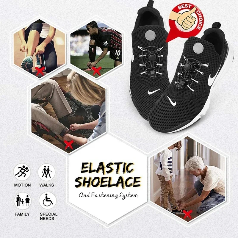 AliExpress Elastic No-Tie Stretch Shoelaces for Sneakers, view 5