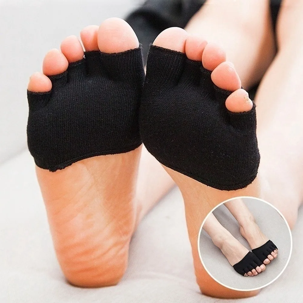 AliExpress 1Pair Half Toe Socks Five Toes Separator Foot Alignment Pain Relief Foot Care Sock, view 2