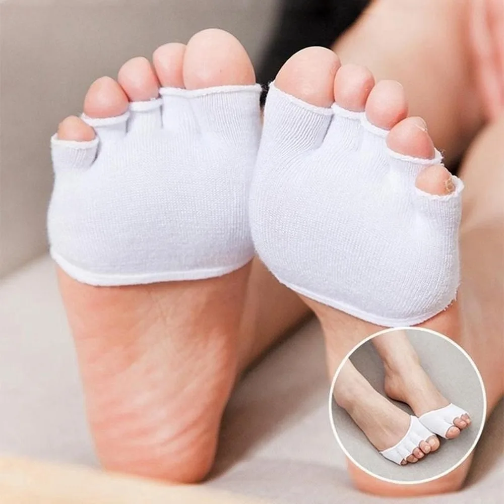 AliExpress 1Pair Half Toe Socks Five Toes Separator Foot Alignment Pain Relief Foot Care Sock, view 3