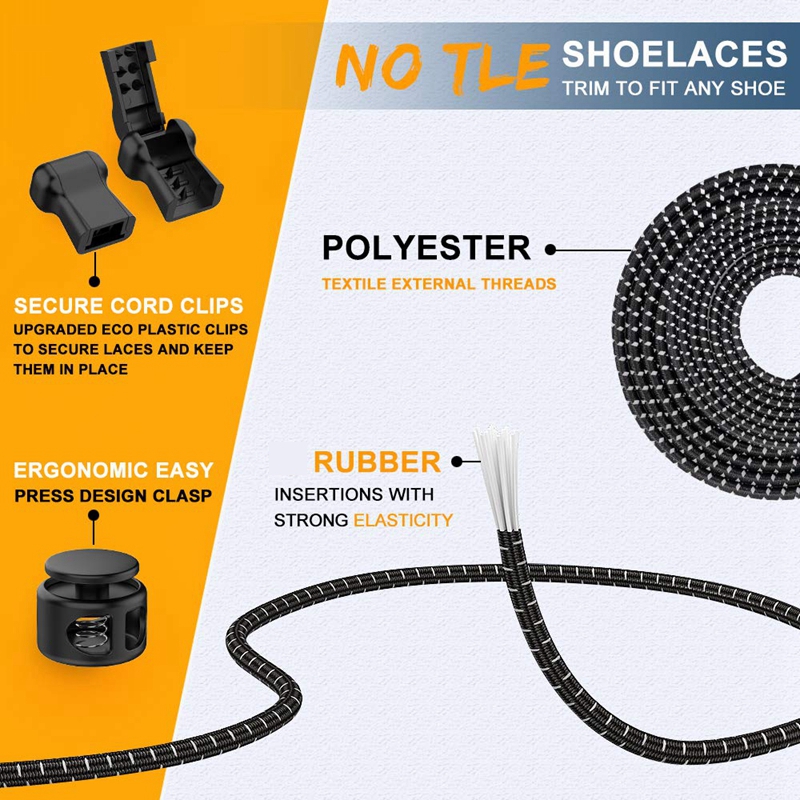 AliExpress Elastic No-Tie Lock Shoelaces (1 Pair), view 3