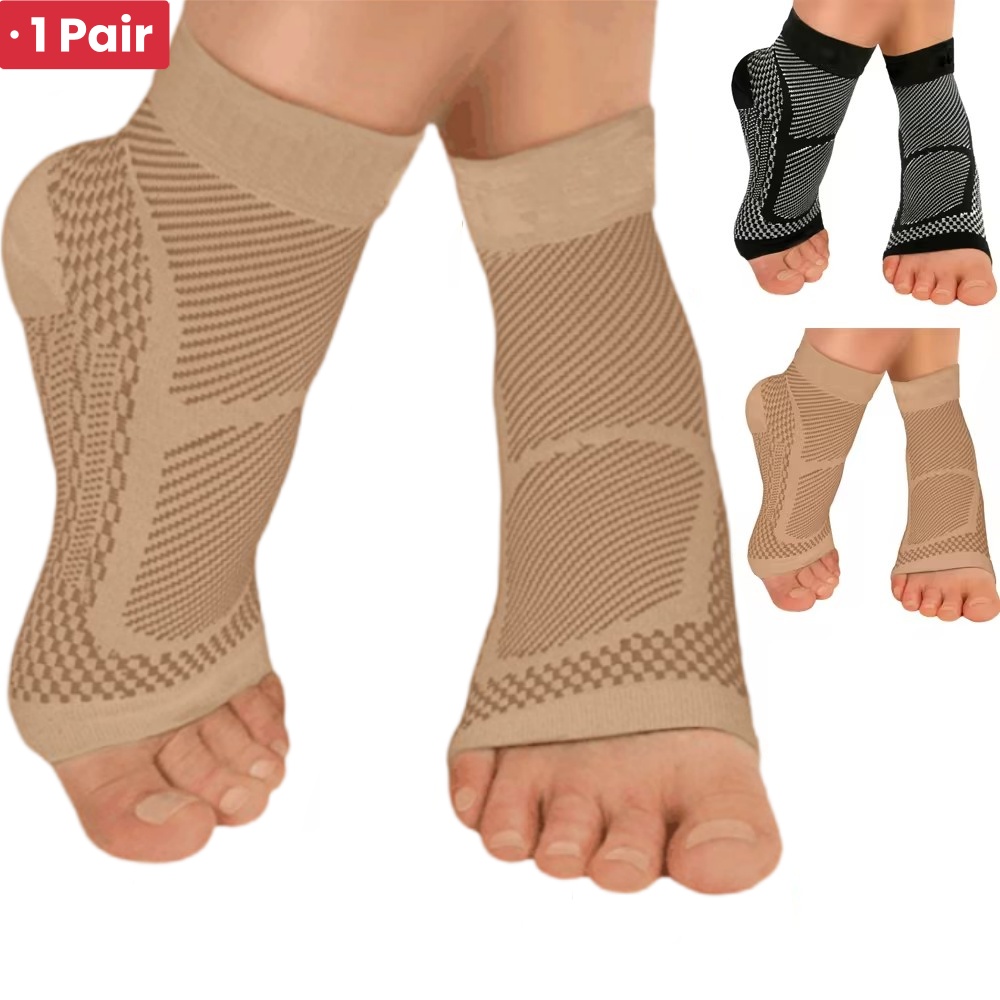 AliExpress 1Pair Sports Ankle Support Brace Compression Sleeve Plantar Fasciitis Sock for Achilles Tendonitis Joint Pain Swelling Heel Spur