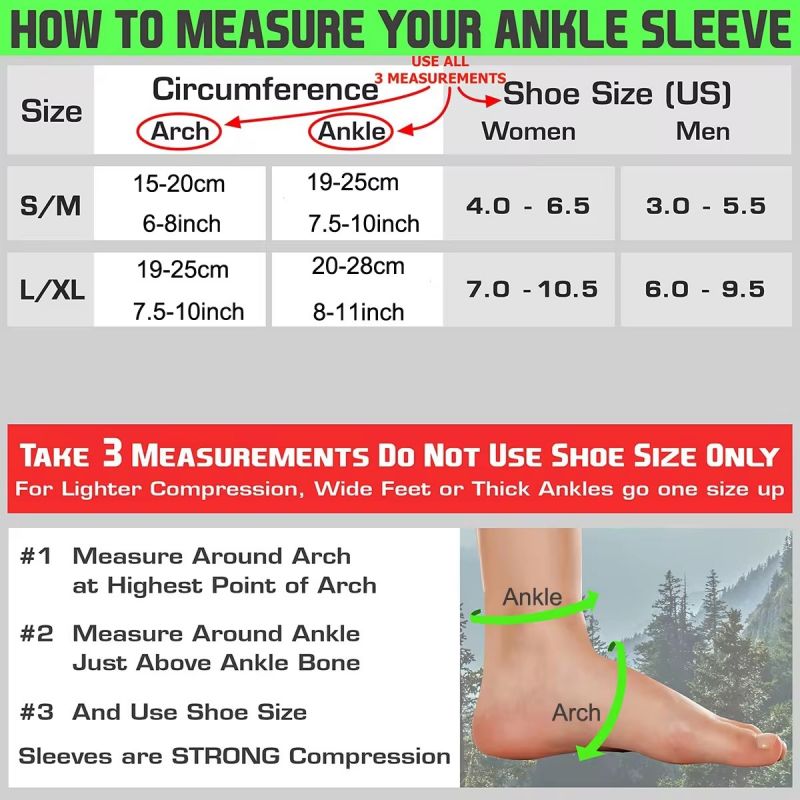 AliExpress 1Pair Sports Ankle Support Brace Compression Sleeve Plantar Fasciitis Sock for Achilles Tendonitis Joint Pain Swelling Heel Spur, view 2