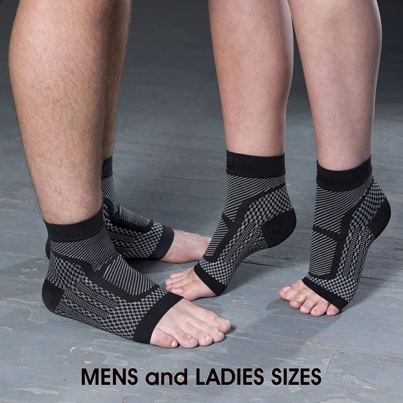 AliExpress 1Pair Sports Ankle Support Brace Compression Sleeve Plantar Fasciitis Sock for Achilles Tendonitis Joint Pain Swelling Heel Spur, view 3