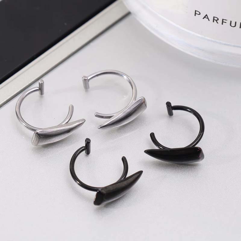AliExpress Stainless Steel Clip-On Fake Lip Ring (Pair), view 4