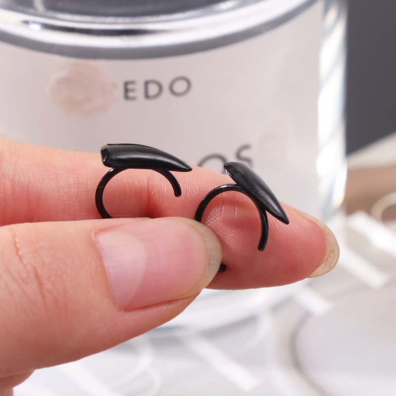 AliExpress Stainless Steel Clip-On Fake Lip Ring (Pair), view 5