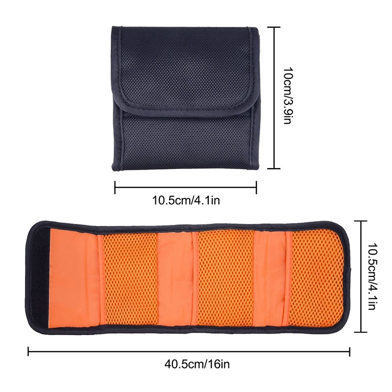 AliExpress 1PC 3 Pockets Lens Filter Bag Camera Lens Filter Pouch For 82mm ND UV CPL Camera Lens Filter Holder Wallet Case, view 2