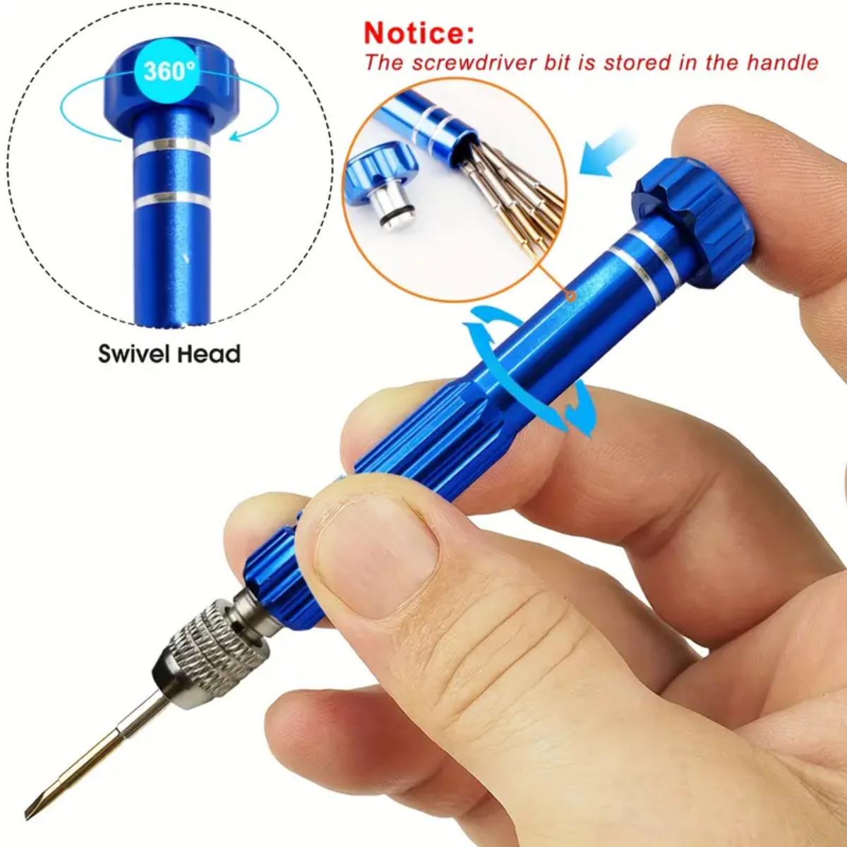 AliExpress 5-in-1 Mini Screwdriver Kit for Eyeglasses, view 2
