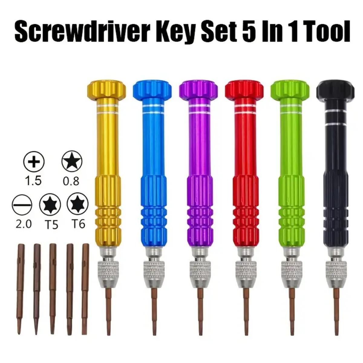 AliExpress 5-in-1 Mini Screwdriver Kit for Eyeglasses, view 3