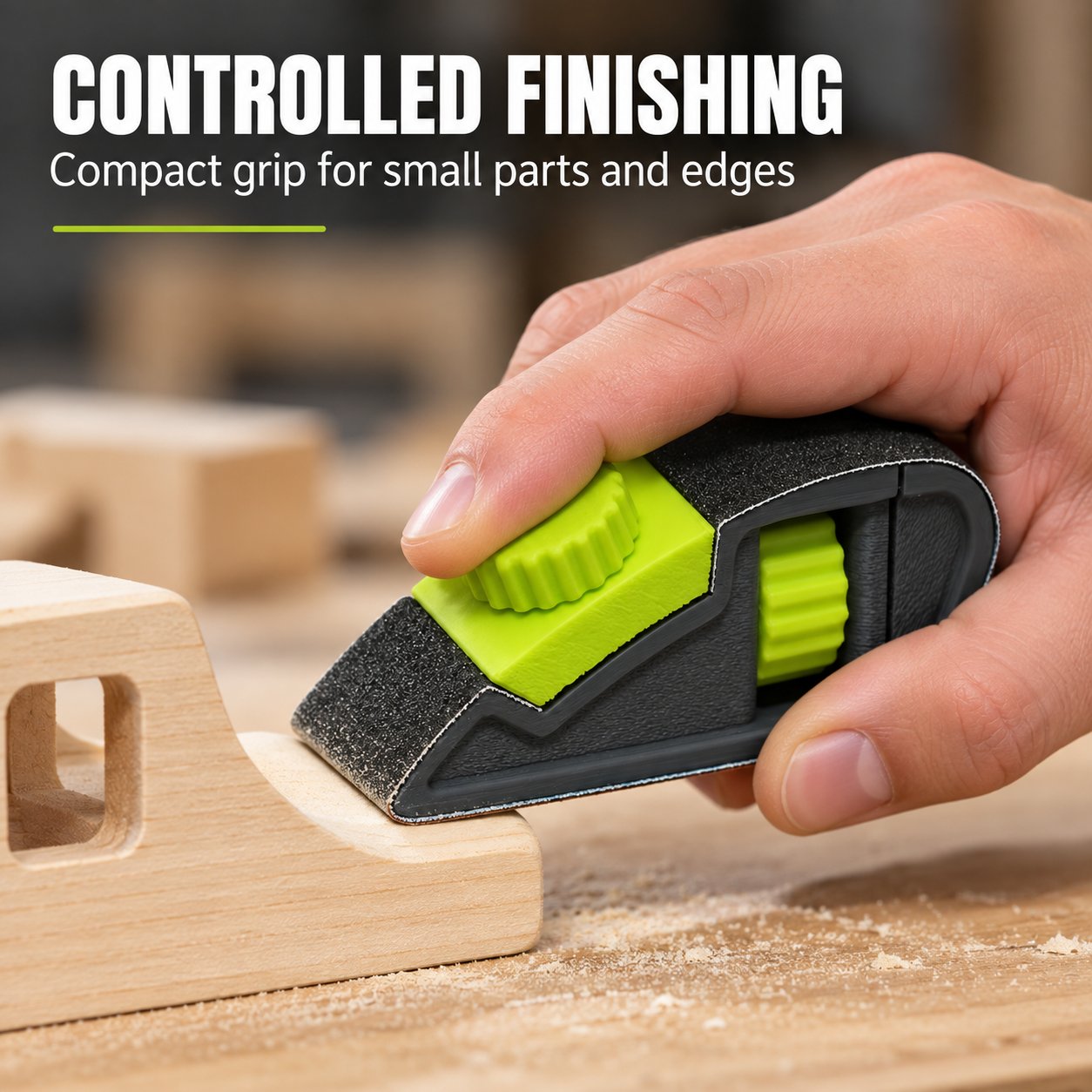 AliExpress 1pc Adjustable Tension Handheld Sandpaper Holder, Sandpaper Clamp, Polishing and Sanding Tool for Models and Woodworking, Quick